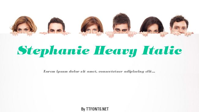 Stephanie Heavy Italic example